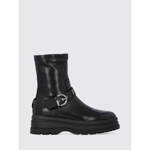 Pinko Women Pinko Eva Leather Biker Ankle Boots With Elasticated Inserts